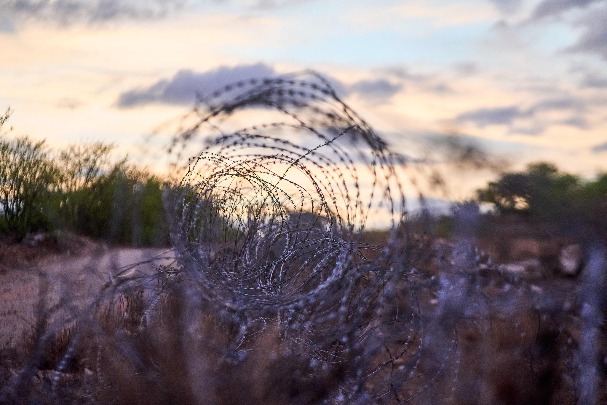 A general view of the border fence between South Africa and Zimbabwe near Musina, South Africa, on November 28, 2024. /CFP