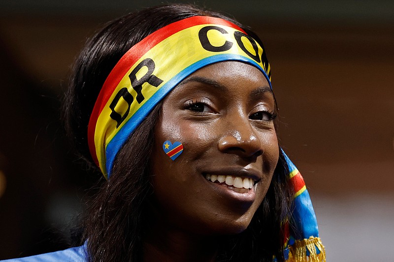 A DR Congo fan watches their match against Uzbekistan in Atlanta, USA, June 27, 2026. /CFP
