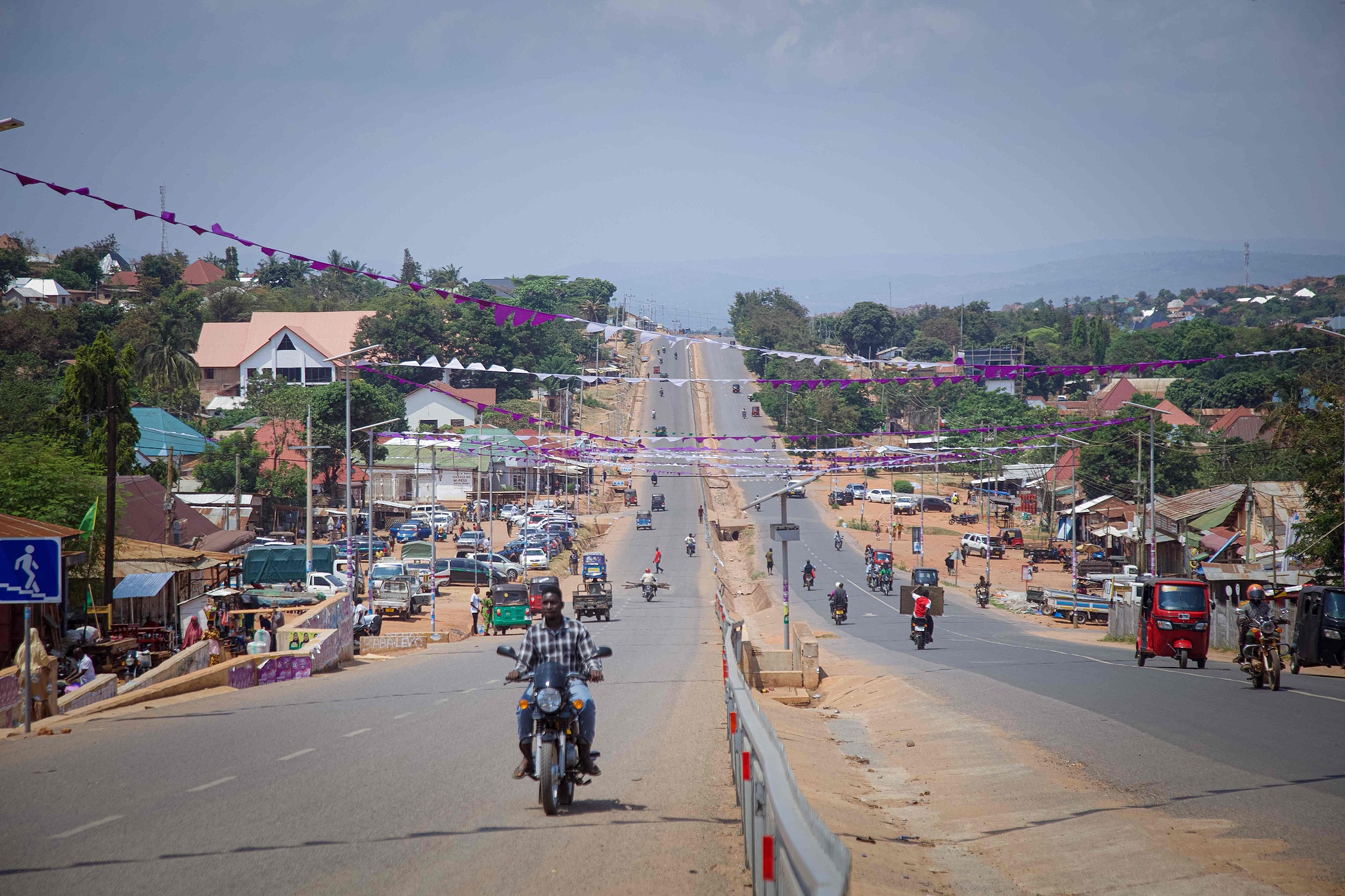 View of a street in Kigoma, Tanzania on October 26, 2025. /CFP