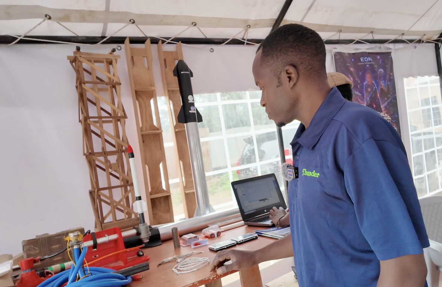 Eugene Awimbo at Eon Cosmic Park in Kajiado County, Kenya, July 1, 2026. /CGTN Africa 