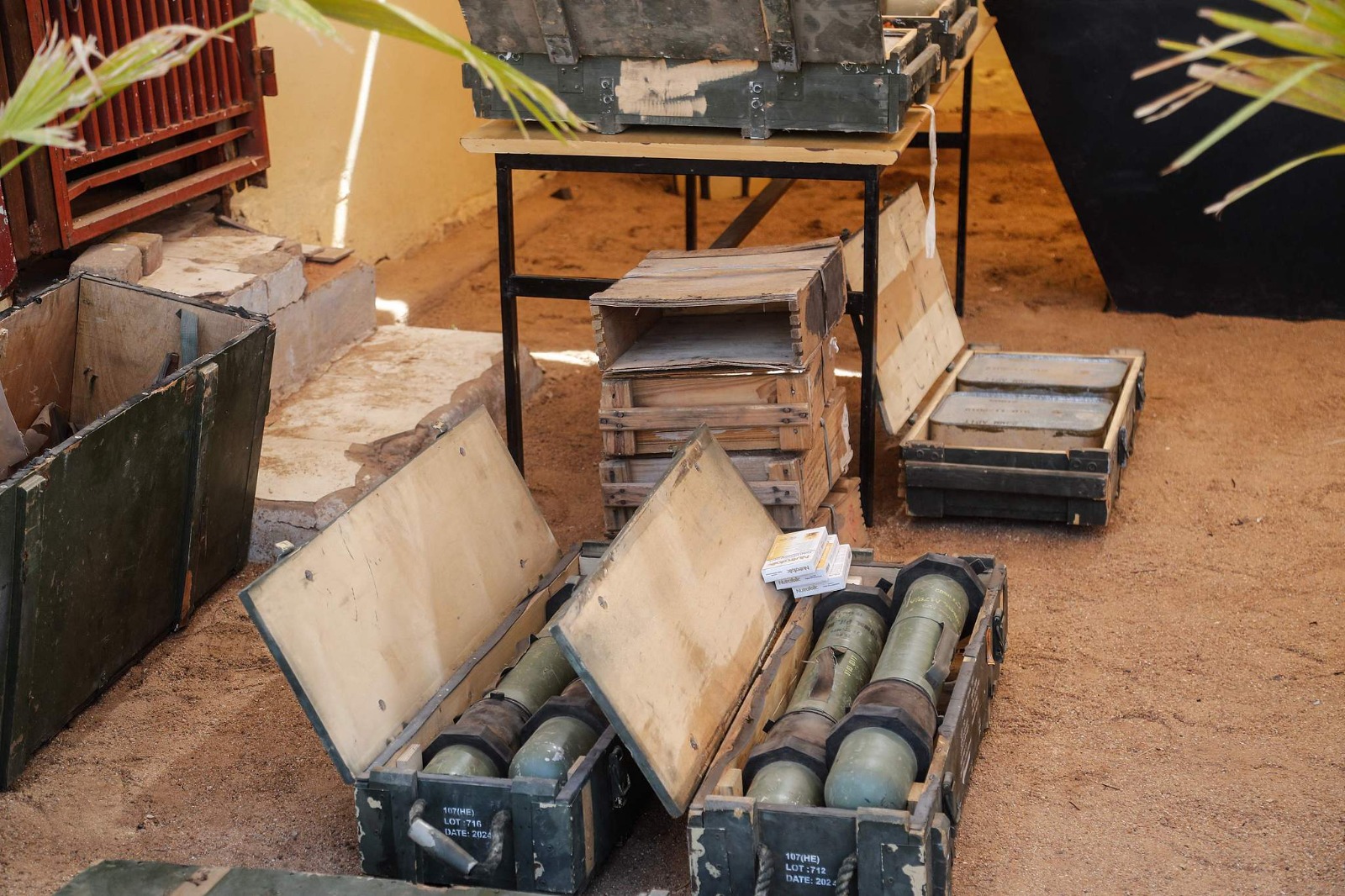 The Sudanese army displayed weapons, allegedly seized from the Rapid Support Force (RSF), in Khartoum, Sudan, on July 16, 2026. /CFP