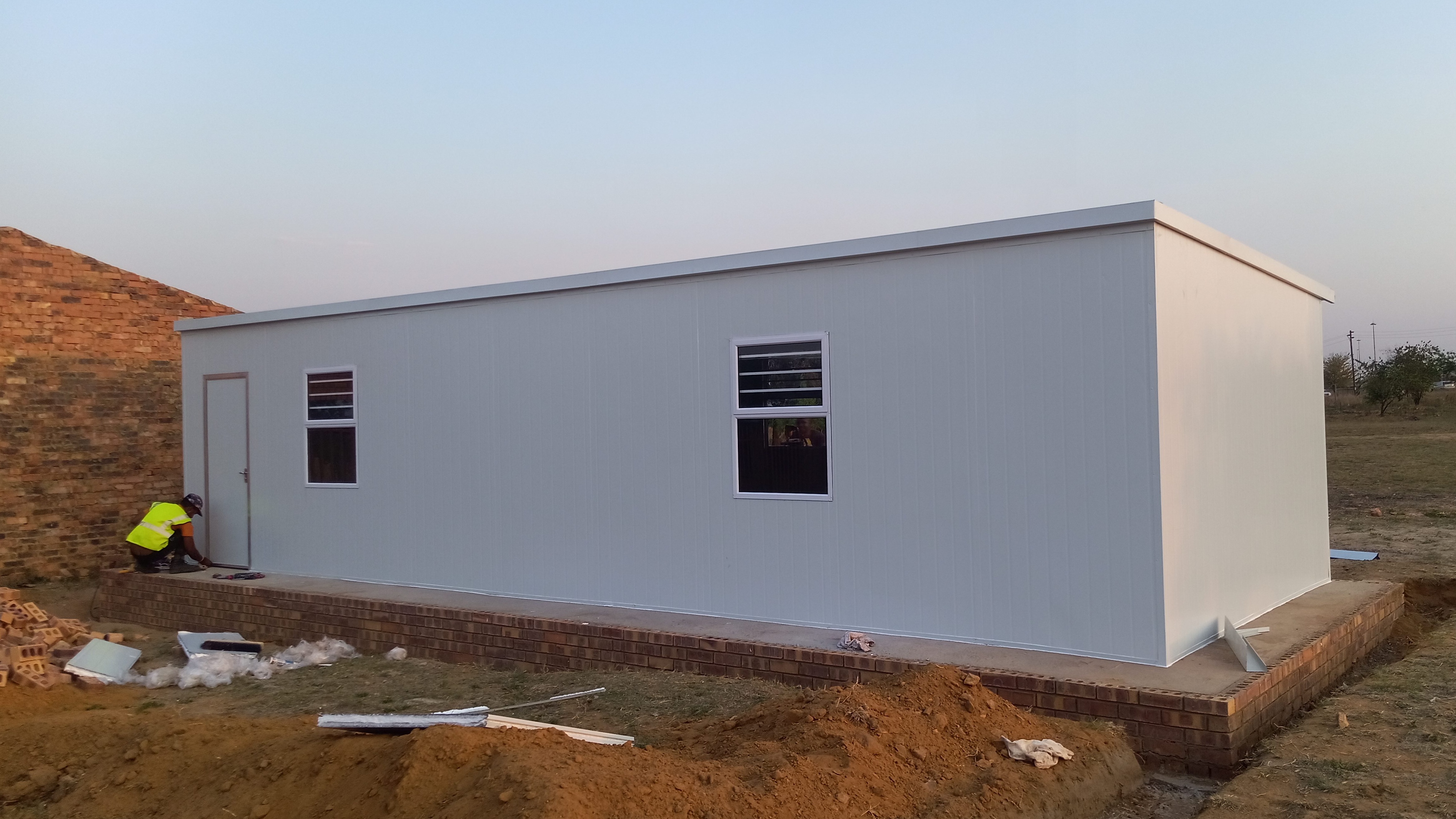 A modular structure built by Kusile Labs & Technology at Pine Ridge Combined School in South Africa's Mpumalanga province, October 22, 2022. /Kusile Labs & Technology