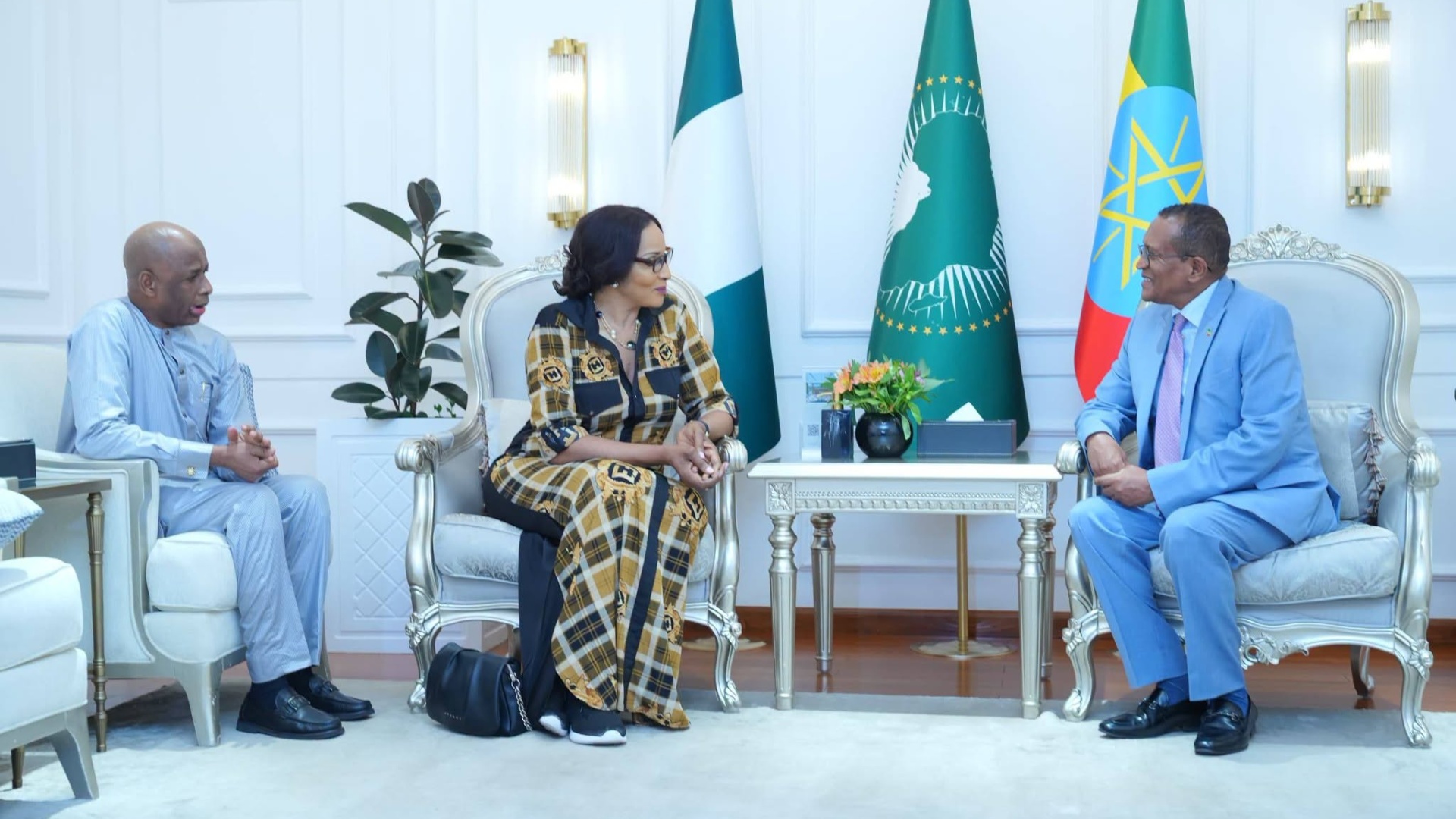 Nigeria's Minister of Foreign Affairs, Bianca Odumegwu-Ojukwu in Addis Ababa, Ethiopia. /The Ministry of Foreign Affairs of Ethiopia﻿