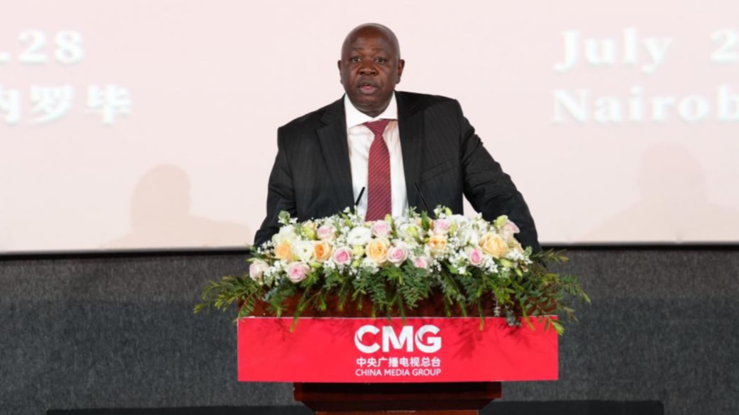 Charles Owino, Government Spokesperson in the Executive Office of the President of Kenya, addresses the audience in Nairobi, Kenya, on July 28, 2026. /CMG Africa