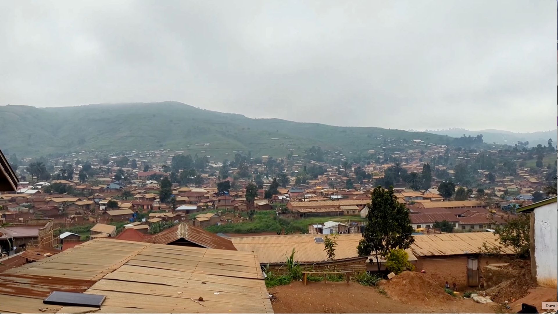 An overview of Mongbwalu town in the Democratic Republic of Congo. /CGTN Africa