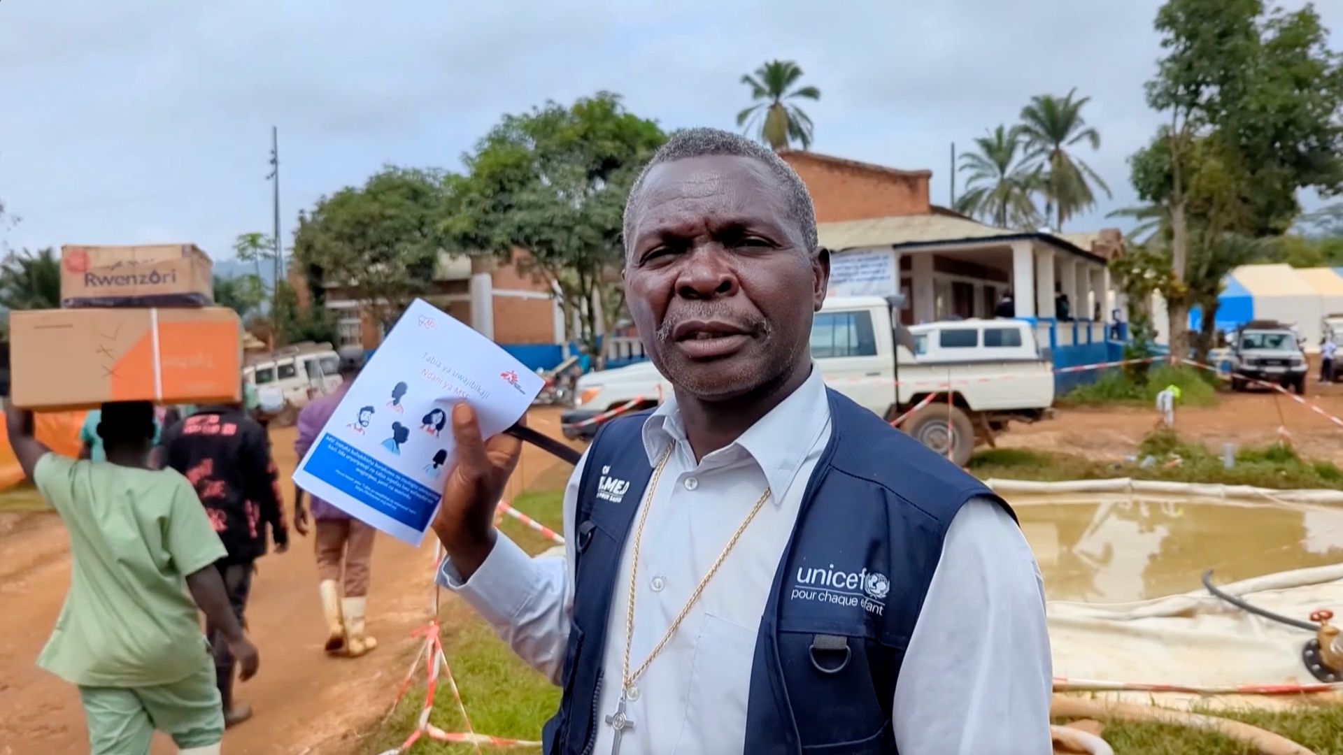 Deogratias Kasereka, the first patient to recover from Ebola in Mongbwalu, Democratic Republic of Congo. /CGTN Africa