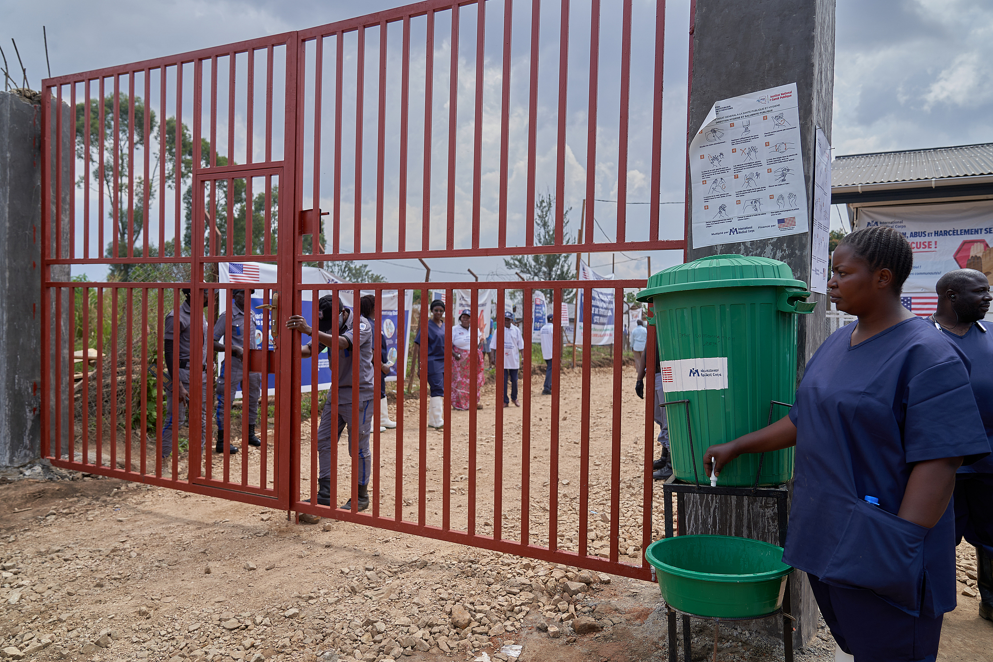 FILE: A hand-washing station is set up at the entrance to the newly inaugurated Ebola treatment center in Rwakole, Bunia, Democratic Republic of the Congo, August 4, 2026. /CFP