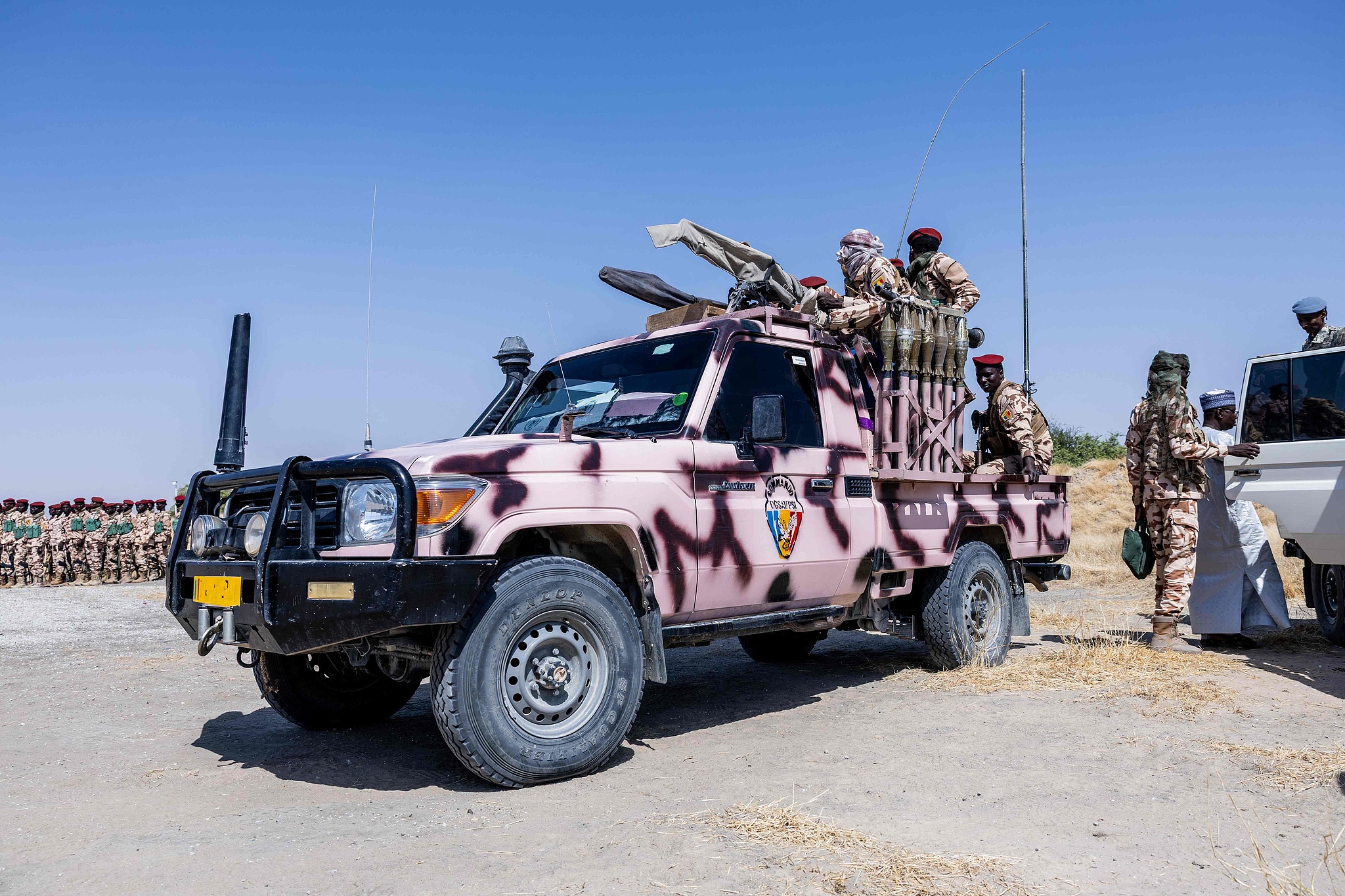 Chadian soldiers at the Baga Sola military base in western Chad, November 26, 2025. /CFP