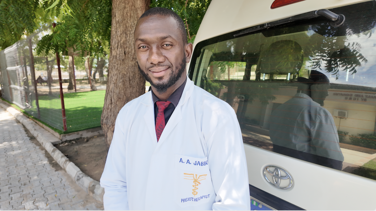 Dr. Abdulhqmeed Ardo Jabbo, director of the Physical Rehabilitation Centre (PRC) at the University of Maiduguri Teaching Hospital in Maiduguri, Nigeria, poses for a photo on August 13, 2026. /David Mbewa/CGTN Africa