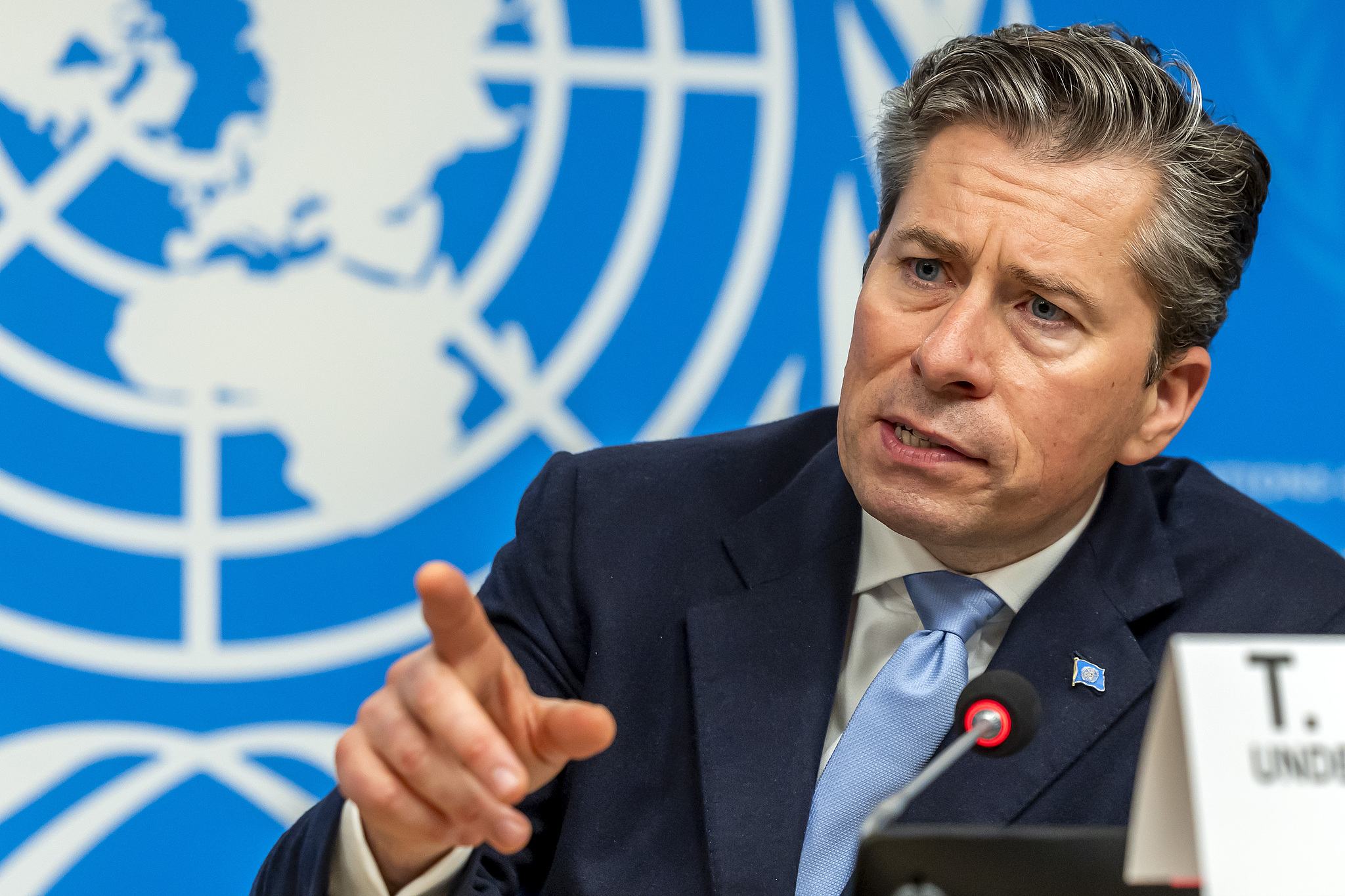 Tom Fletcher, UN Under-Secretary-General for Humanitarian Affairs and Emergency Relief Coordinator, in Geneva, Switzerland, March 11, 2026. /CFP