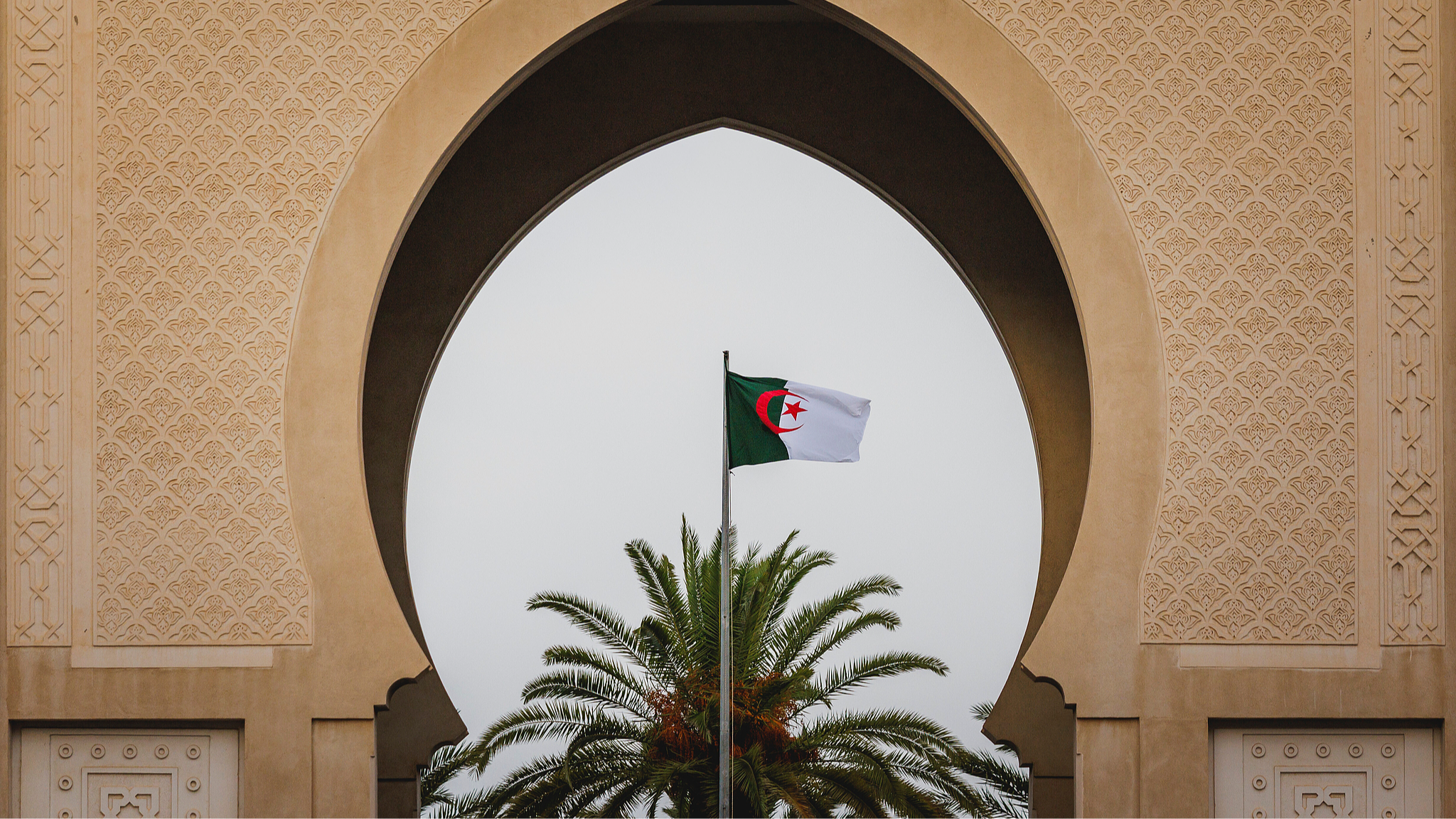 Flag of Algeria in Algiers, August 31, 2026. /CFP