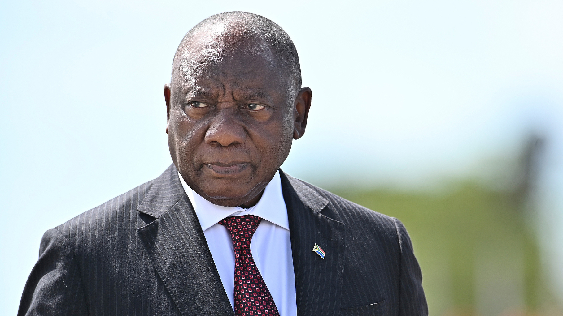 Cyril Ramaphosa, South Africa's president, arrives for a meeting with Luiz Inacio Lula da Silva, Brazil's president, not pictured, at Planalto Palace in Brasilia, Brazil, on Monday, March 9, 2026. /CFP