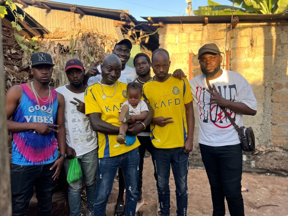 Heha Movers with their manager, Nicki Bigfish at the far (R), Kibera, Kenya, July 3, 2026/Heha Movers