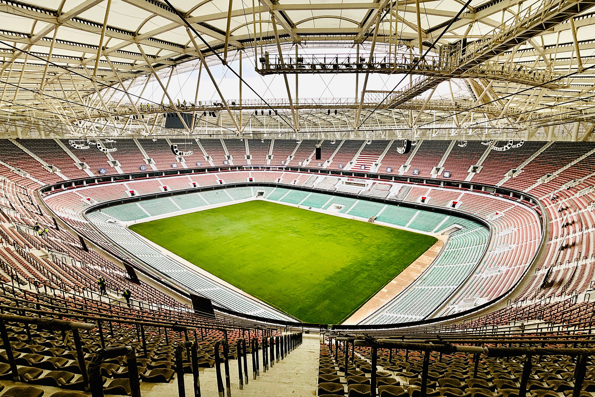 A view of the Raila Odinga International Stadium, also known as Talanta Sports Stadium, which is under construction in Nairobi, Kenya, Friday, August 28, 2026. The stadium has a capacity of 60,000. /CFP