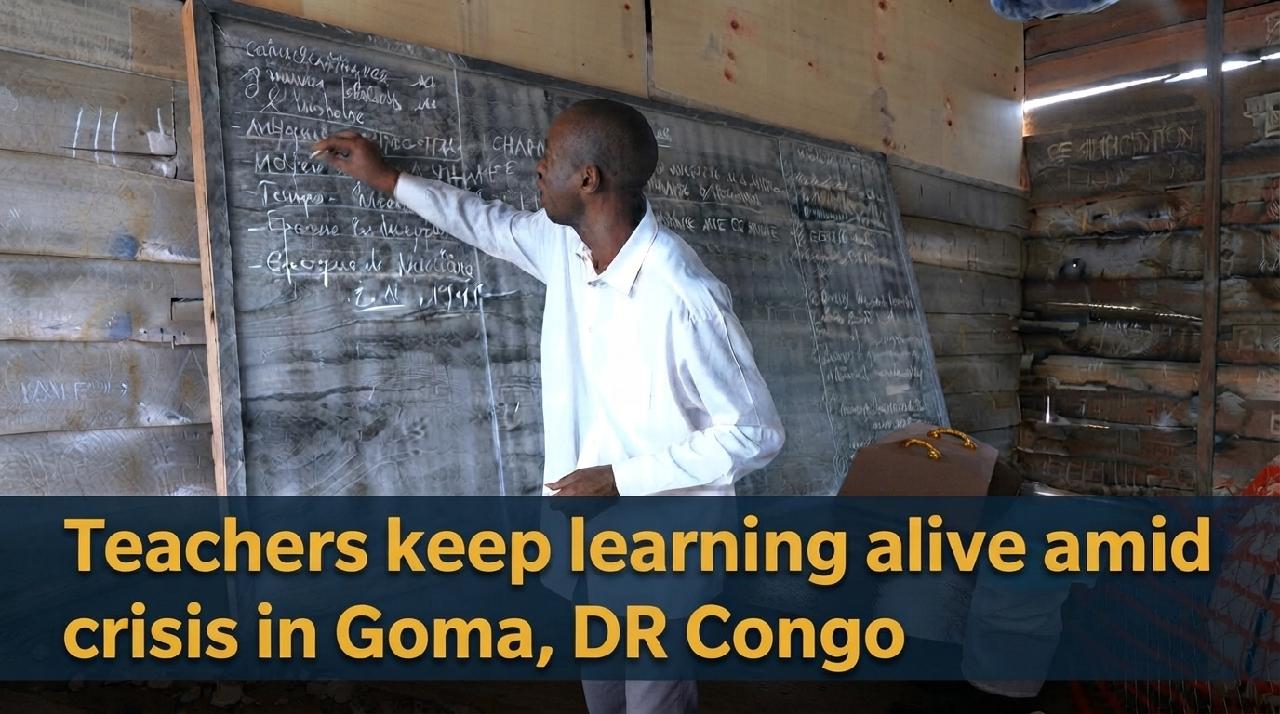 Teachers keep learning alive amid crisis in Goma, DR Congo