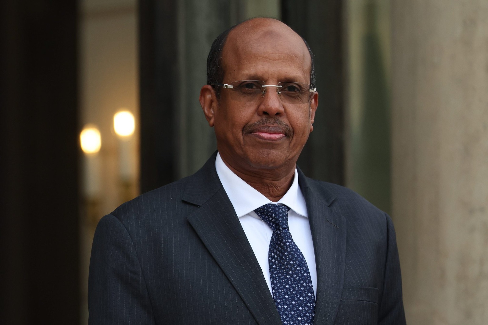 Chairperson of the AU Commission Mahmoud Ali Youssouf pictured at the Elysee Palace in Paris, France, April 13, 2026. /CFP