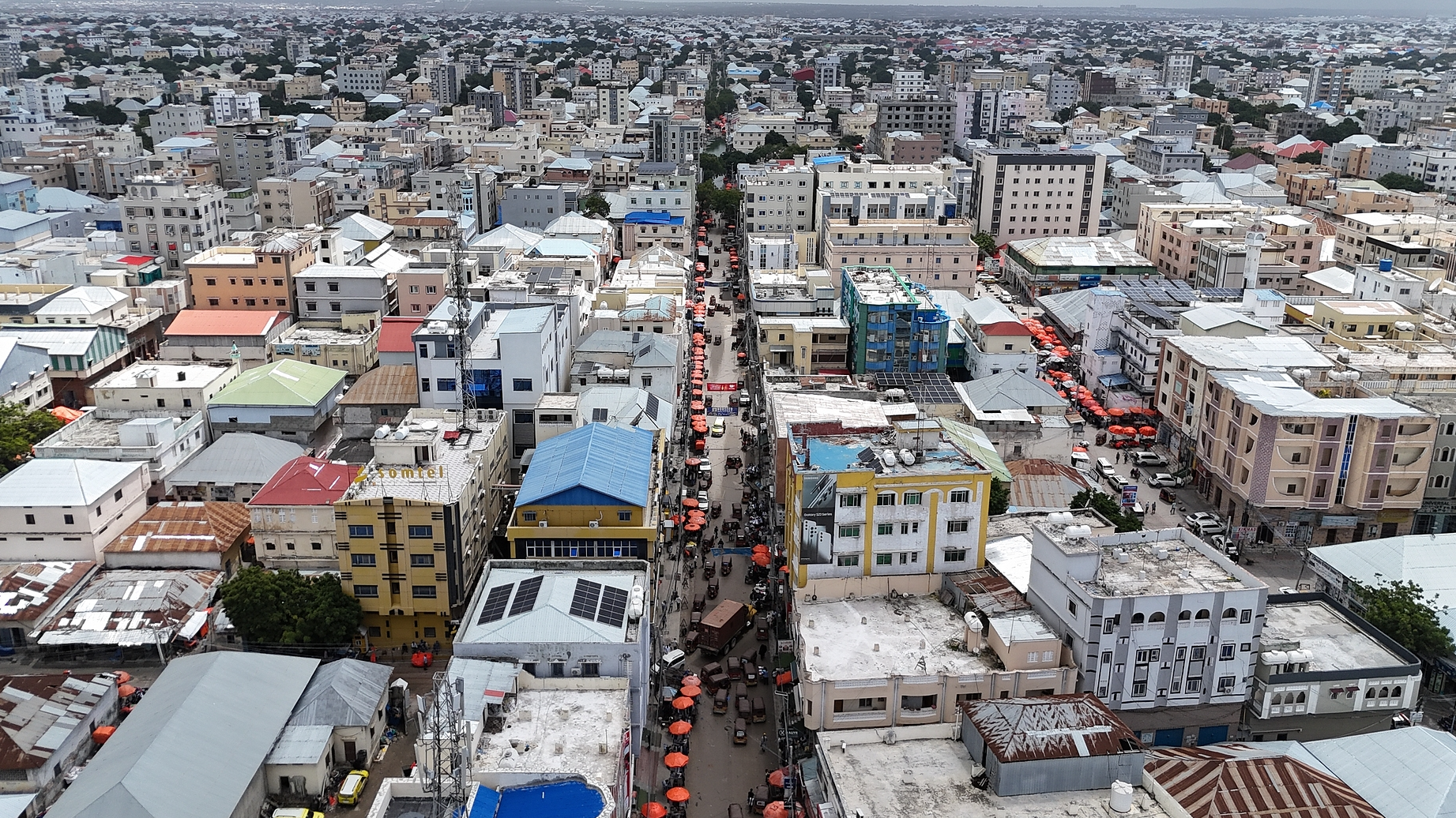  An aerial view of the city of Mogadishu, Somalia, June 17, 2026. /CFP