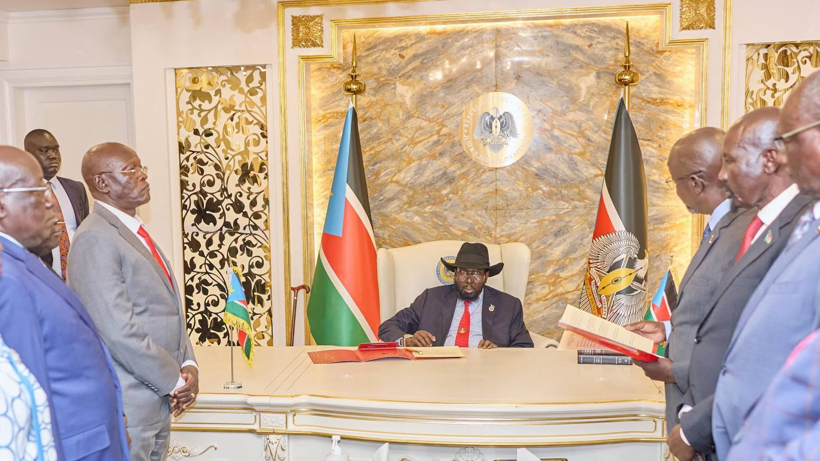 President Salva Kiir Mayardit signs the election bill into law in Juba, South Sudan, Monday, September 21, 2026. /Office of the President - Republic of South Sudan 
