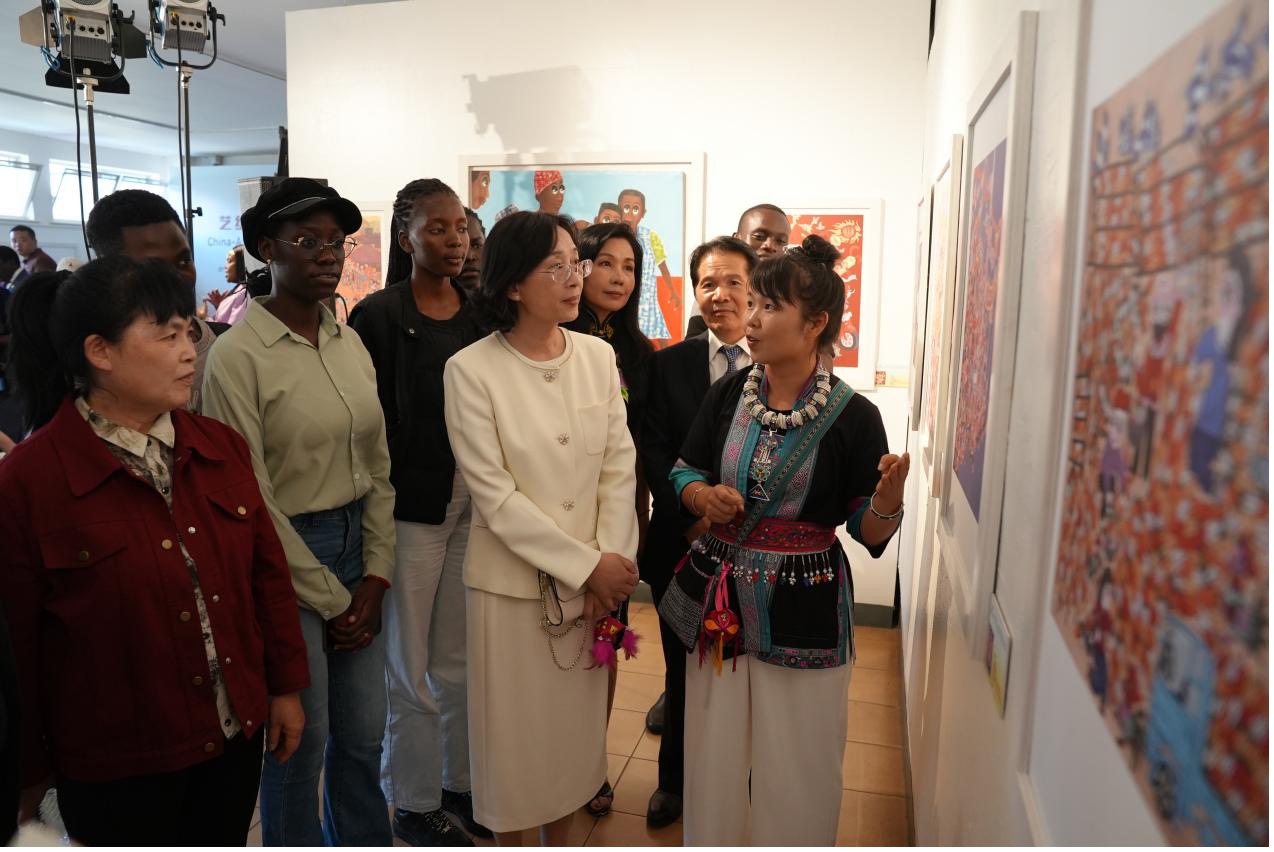 The opening ceremony of the China-Africa Cultural Exchange and Mutual Learning Fine Arts Exhibition in Nairobi, Kenya, on September 22, 2026. /CMG Africa