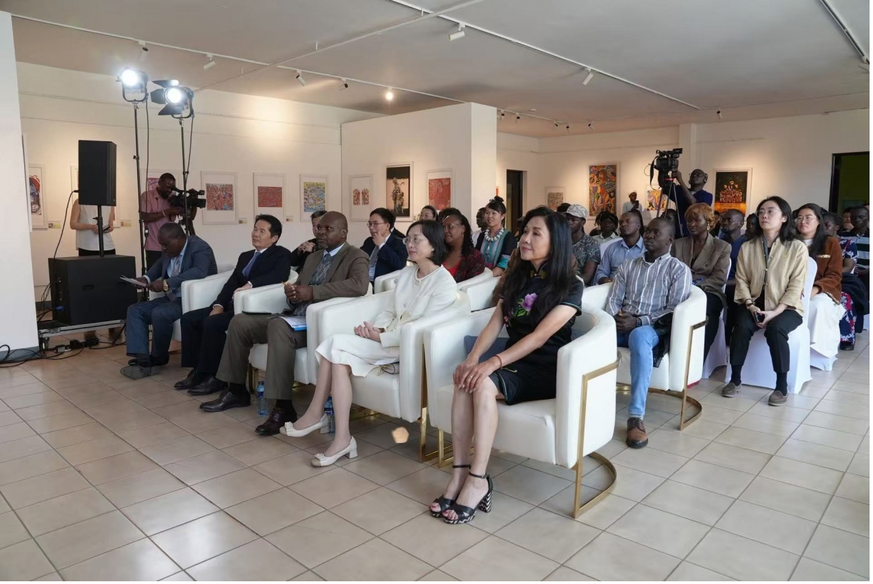 The opening ceremony of the China-Africa Cultural Exchange and Mutual Learning Fine Arts Exhibition in Nairobi, Kenya, on September 22, 2026. /CMG Africa