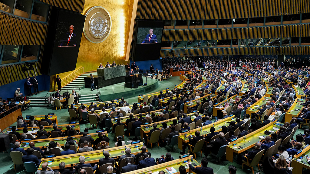 Cuban delegates exit UNGA meeting hall as Trump speaks on Cuba