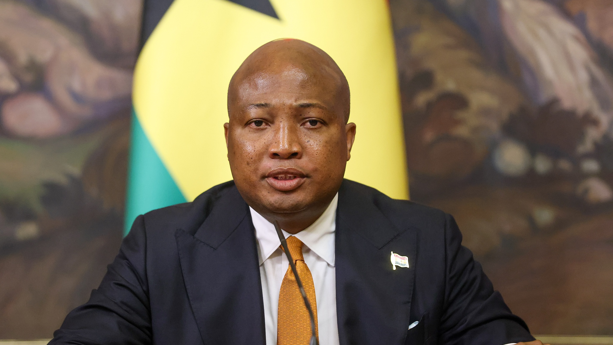 Ghanaian Foreign Minister Samuel Okudzeto Ablakwa during a press conference in Moscow, Russia, on Monday, August 17, 2026. /CFP 