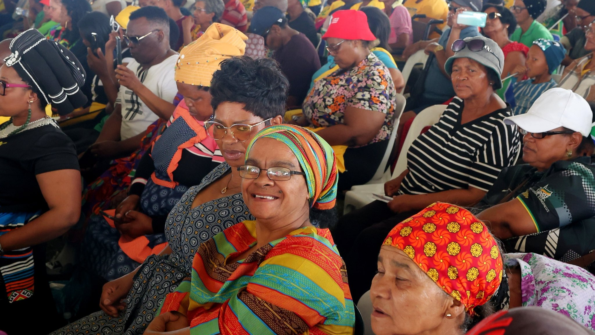 Participants attend the 2026 National Heritage Day celebrations at Bongolethu Sports Stadium in Oudtshoorn, Western Cape, South Africa, on September 24, 2026. /South African Presidency