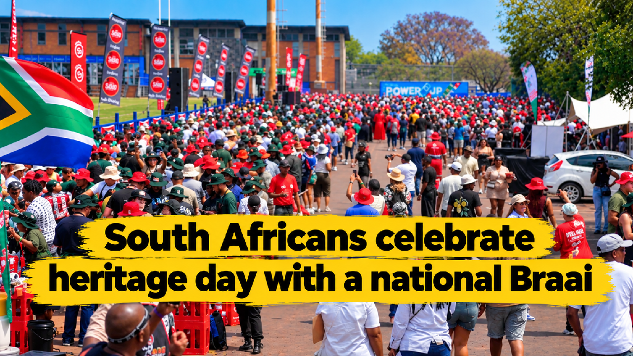 South Africans celebrate heritage day with a national Braai