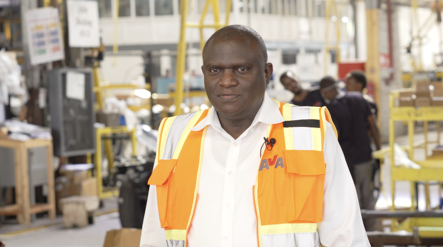 Daniel Moki, AVA's Chief Operating Officer, at the AVA assembly plant in Mombasa, Kenya, September 10, 2026. /CGTN Africa