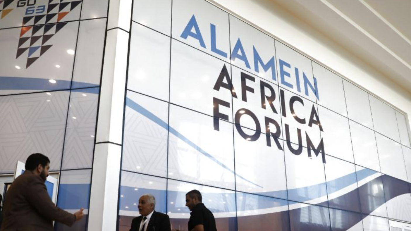 People attend the first Alamein Africa Forum in the northern Egyptian coastal city of El Alamein, October 2, 2026. /Xinhua/Xu Haofu