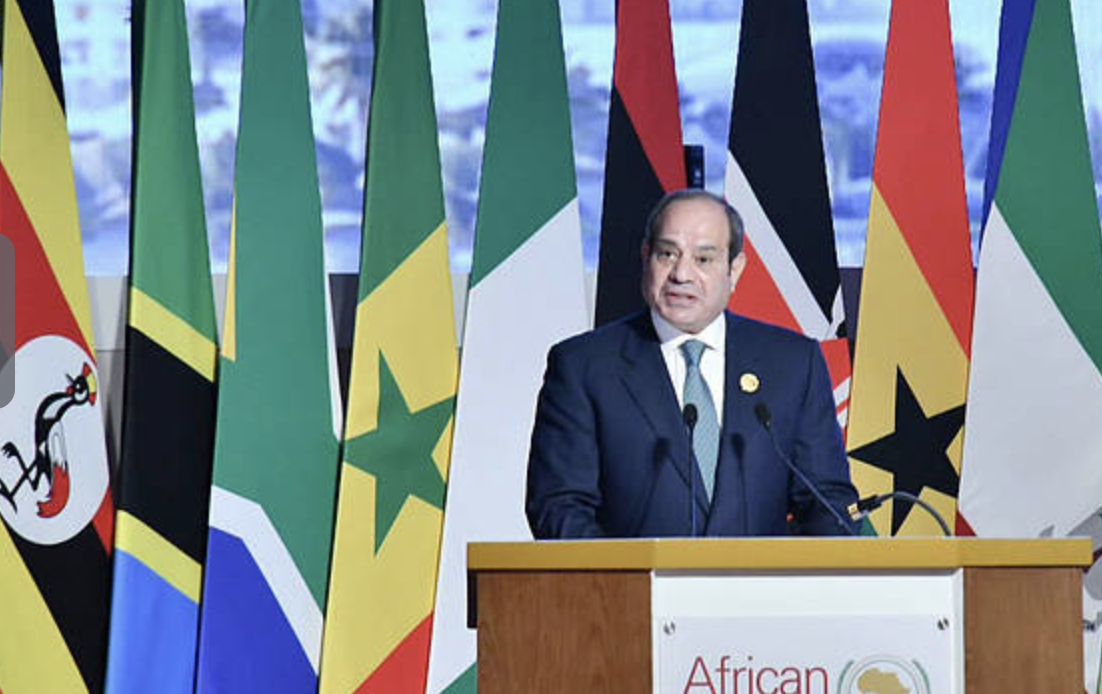 Egyptian President Abdel Fatah al-Sisi attended the opening session of the eighth Mid-Year Coordination Meeting of the African Union and Regional Economic Communities, October 4, 2026. /VCG