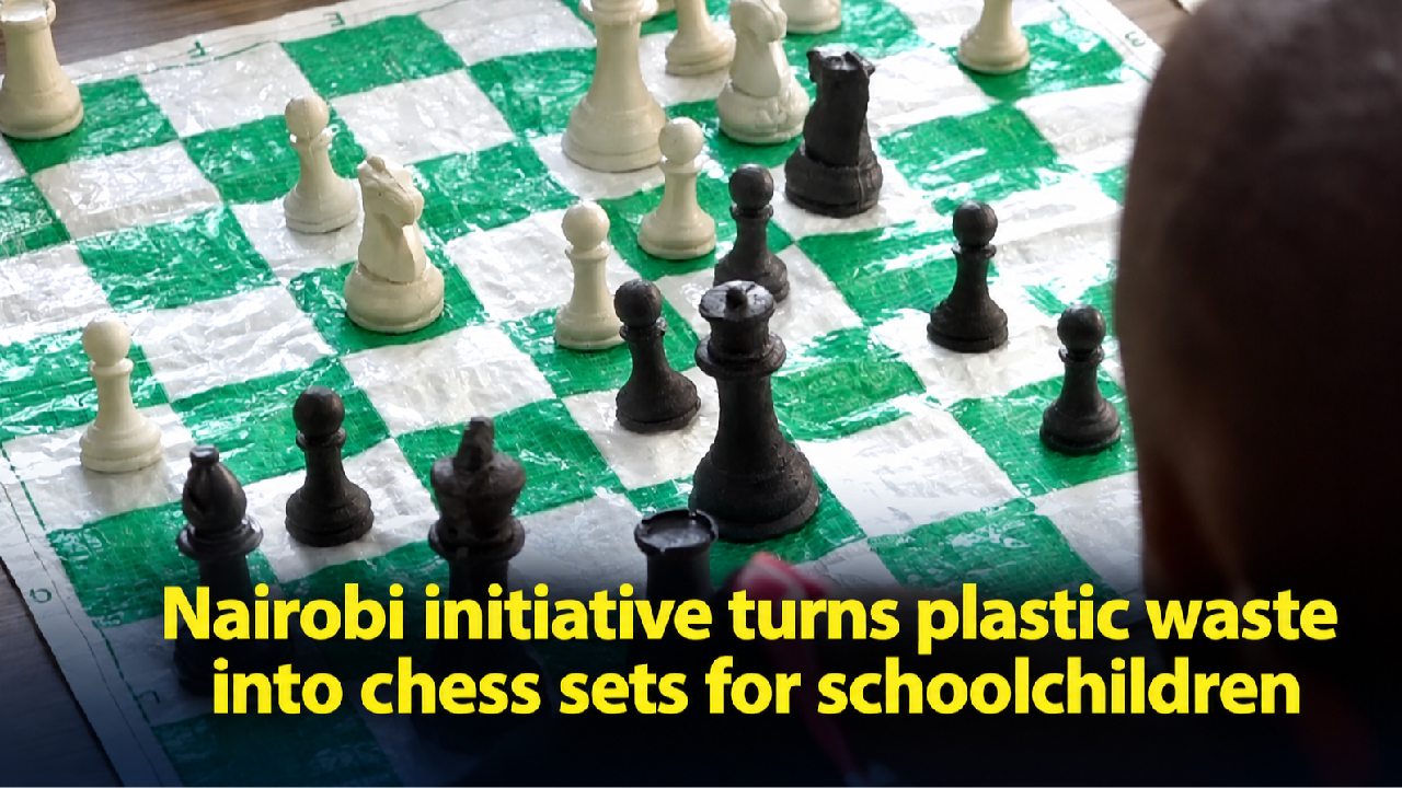 Nairobi initiative turns plastic waste into chess sets