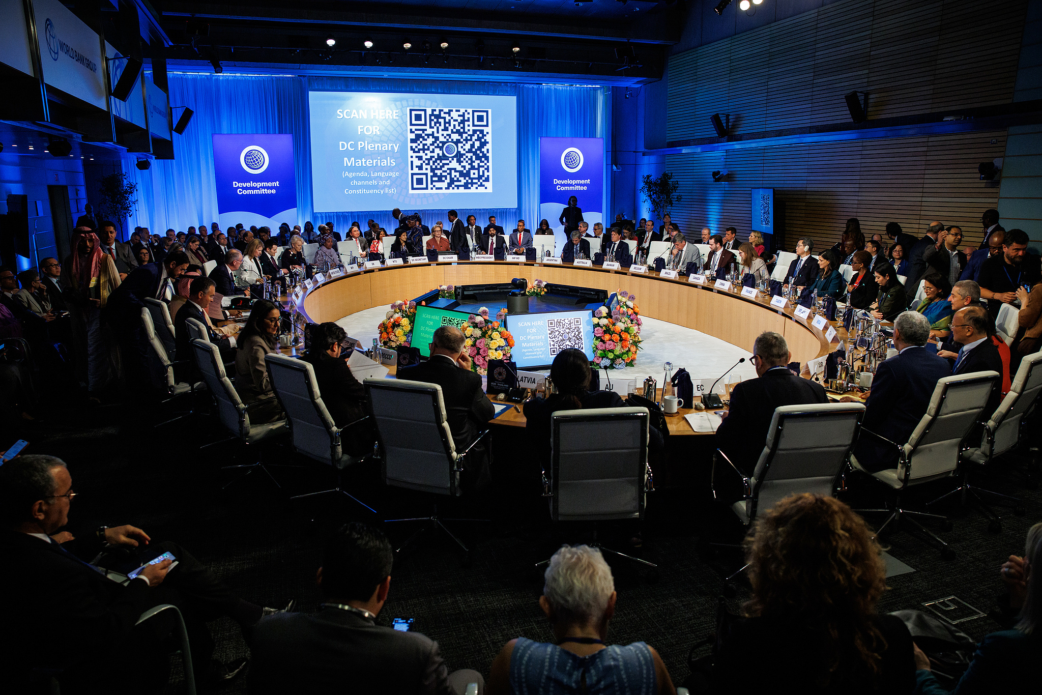 FILE: A meeting of the World Bank Development Committee during the International Monetary Fund (IMF) and World Bank Spring meetings at the IMF headquarters in Washington, DC, US, on Thursday, April 16, 2026. /VCG