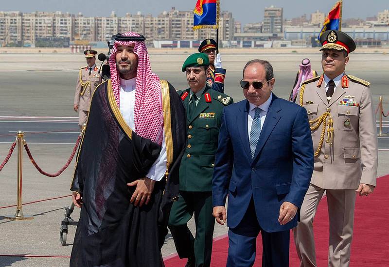 FILE: Saudi Crown Prince and Prime Minister Mohammed bin Salman bin Abdulaziz Al Saud met with Egyptian President Abdel Fattah El-Sisi during his working visit to Egypt, September 15, 2026. /VCG