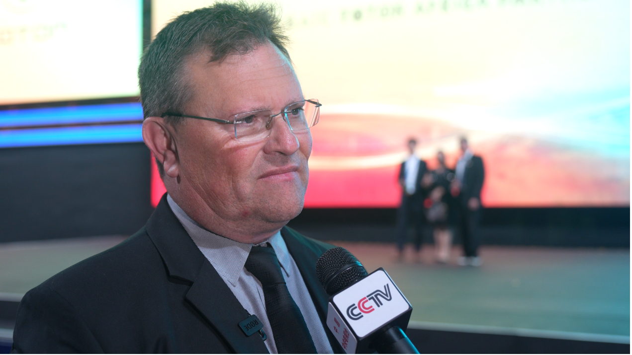 Marius Small, CEO of Foton SA LCV, speaks during an interview in Gqeberha, South Africa, October 28, 2026. /BAIC FOTON International