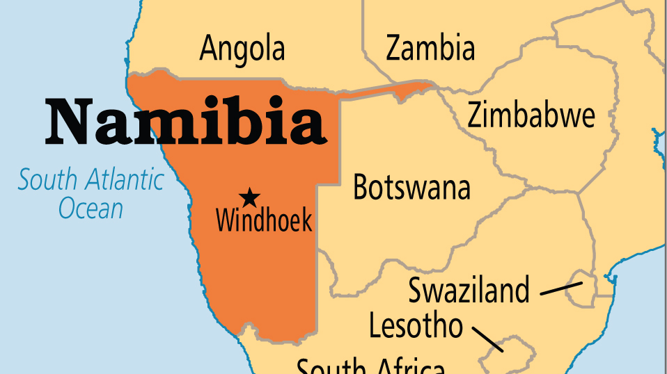 namibia on africa map Namibia Reports First Two Cases Of Covid 19 Cgtn namibia on africa map